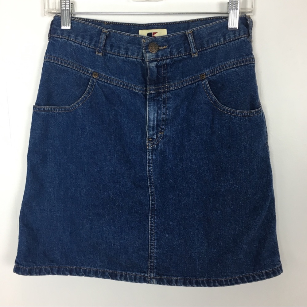 CALVIN KLEIN Vintage Denim Jean Skirt Mini 11 90s style